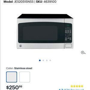 Microwave GE brand with warranty pretty new